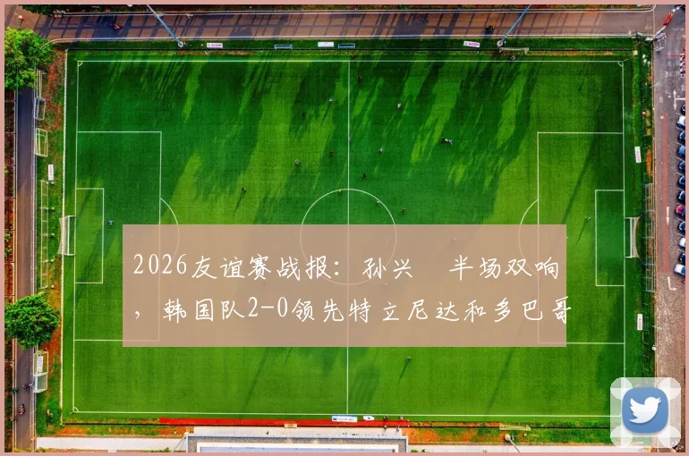 2026友谊赛战报:孙兴慜半场双响,韩国队2-0领先特立尼达和多巴哥,附两队实力深度解析